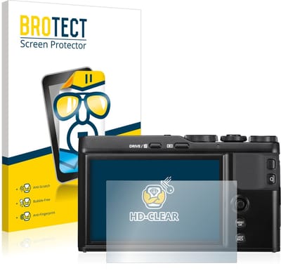 BROTECT - Screenprotector voor Fujifilm XF10 - Folie Beschermfolie transparant 2 Stuks
