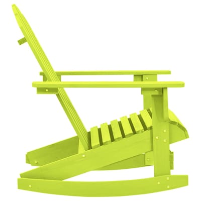 vidaXL - Schommelstoel - Adirondack - massief - vurenhout - groen