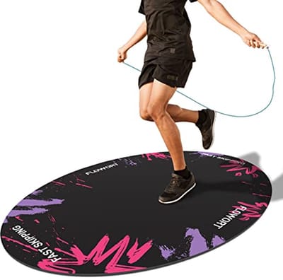 Rubberen Springtouwmat - Schokabsorberend, Antislip, Ovaal Design voor Vloerbescherming en Thuis Workout