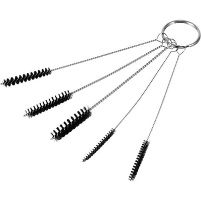 Kit d'outils pour retirer les gicleurs de charbon actif du carburateur : 10 aiguilles de nettoyage et 5 brosses pour voiture et moteur gray