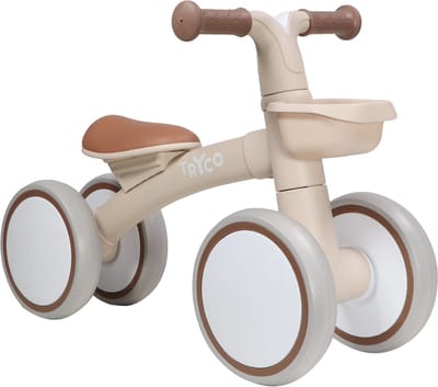 Tryco Luna Beige Loopfiets - Vanaf 1 jaar - Ook geschikt voor 2 jaar en 3 jaar - Loopfietsjes