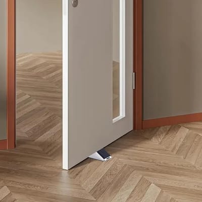 Metalen Deurstop Wig - Deurhouder Antislip - Deuren Stabiliseren - Robuust Roestbestendig Metaal - 13.7L x 8.1W x 8.1Th cm