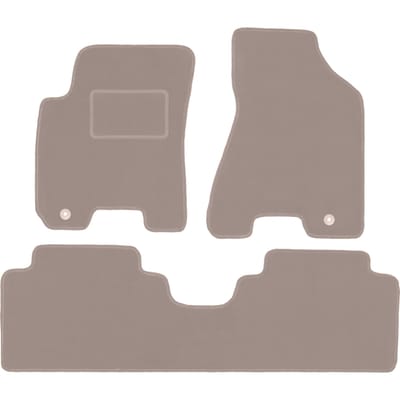 Beige veloursmatten voor: Kia Sportage II SUV (2004-2010)