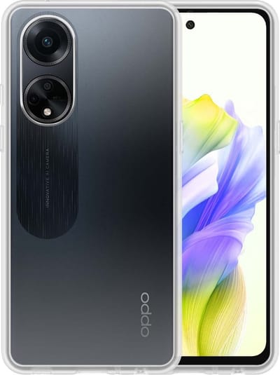 Hoesje - Geschikt voor OPPO A98 - Sterk & Shockproof - Hoes Cover - Siliconen Case - Telefoonhoesjes - Transparant