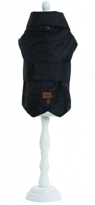 Croci - Hondenjas - Regenjas - Montreal - Kleur: Zwart - Ruglengte: 70 cm