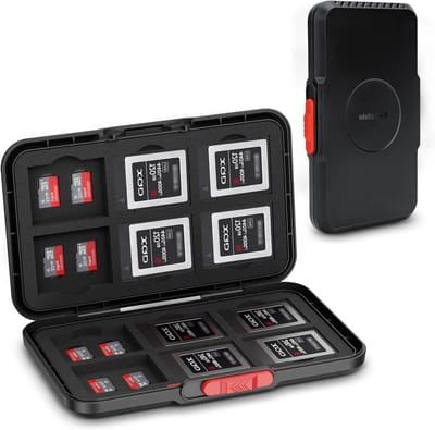 Geavanceerde Geheugenkaart Houder met 36 Slots voor XQD, CFexpress Type-B en Micro SD/SDHC/SDXC Kaarten