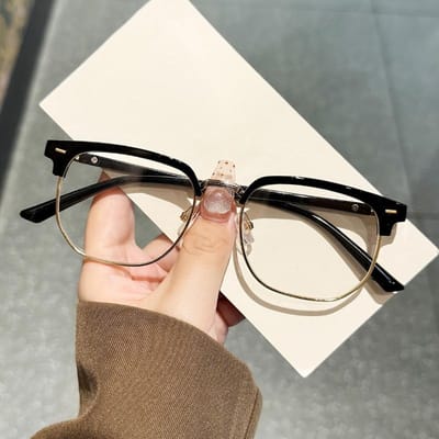 Lunettes Classiques à Monture Entière Anti Lumière Bleue pour Hommes Mode Durables pour un Usage Quotidien et Formel