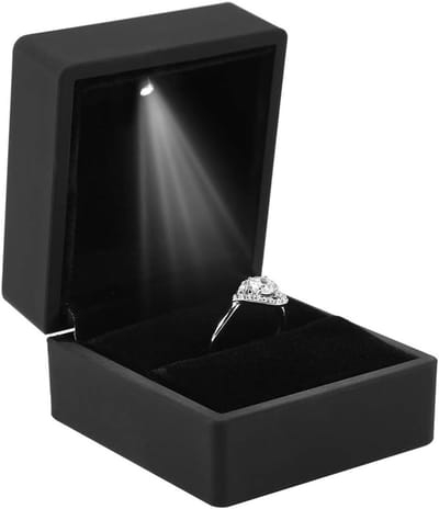 Sieradenbox voor Dames met LED Verlichting, Geschikt voor Ringen, Kettingen en Armbanden, Stijlvolle en Praktische Opbergdoos voor Sieraden