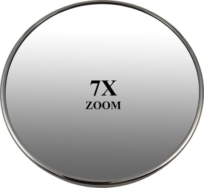 Make-up Zuignap spiegel zilver Ø16cm 7x Vergroting scheerspiegel - cosmeticaspiegel - schoonheidsspiegel - badkamer spiegel - makeup - make up