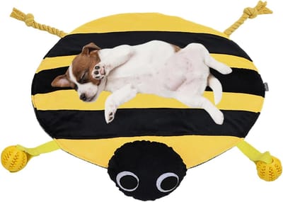 Snuffelmat Hond - Voedermat Puzzel - Mentale Stimulatie - Interactief Sensorisch Tapijt - 47x47cm - Meerkleurig