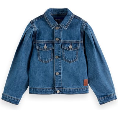 Scotch & Soda Girl Denim Trucker Jacket - Lighthouse Lighthouse Taglia: 6 | Giacche Outlet | kids | Blu