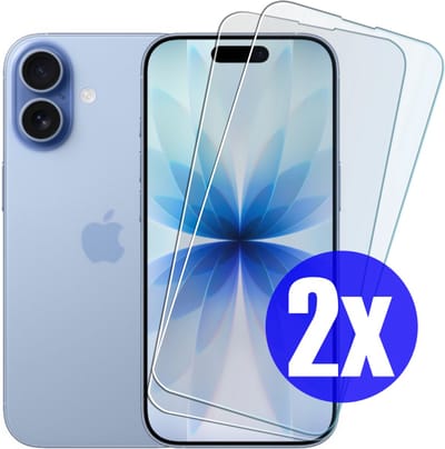 Screenprotector geschikt voor iPhone 17 - Gehard Glas - Tempered Glass Armor Screen Cover - 2 Stuks