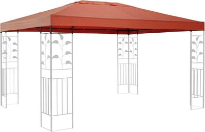 Vervangend dakzeil voor Paviljoen 3x4 meter Polyester Terracotta