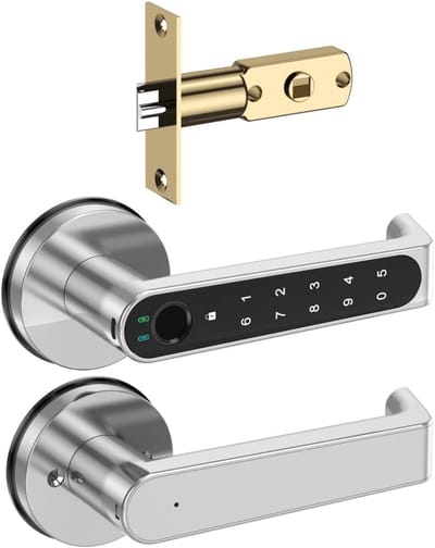 Slimme Deurgreep - Digitaal Deurslot - Beveiliging Thuis - Vingerafdrukscanner - 10 mm - One Color