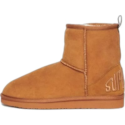 Superdry - Suede Sherpa enkellaarsjes - Dames - Laarzen