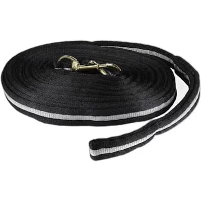 Horze Orbit Polyester Longeerlijn Black/light Grey 8.5 Meter