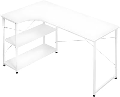 L-vormig Computertafel - Hoekbureau Werkstation voor Studie, PC, Laptop & Gaming - Ideaal voor Eetkamer of Werkruimte