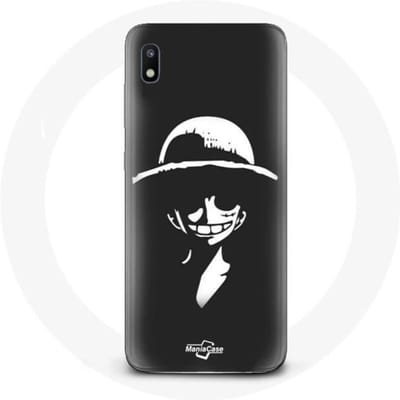 Coque pour Samsung Galaxy A10 One piece Manga Luffy Art zwart