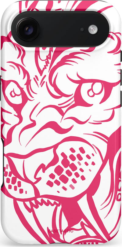 Casetastic hoesje geschikt voor Apple iPhone Air - MagSafe - Dubbellaagse bescherming - Scherpe Strepen - Fashion Case - Wit Roze