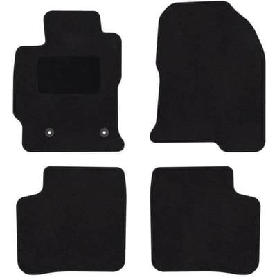 Vloermatten - Mini Cooper - Op maat - Zwart velours - 2 stuks - Antislip en waterdicht
