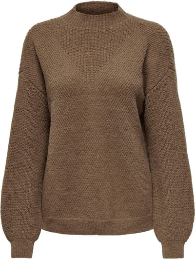 Only Trui Onlalisa Life L/s Struc High Neck C 15299282 Toasted Coconut Dames Maat - XS