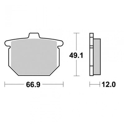 Plaquette de frein Vesrah pour moto Honda 750 Cb F 1980 à 1981 AR VD112/2JL Neuf