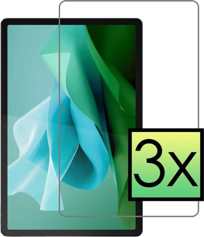 Screenprotector - 3 Stuks - Geschikt voor Lenovo Tab P12 - Extra Sterk - Beschermglas - Gehard Glas - Tempered Glass - Screen Protector - Bescherm Cover