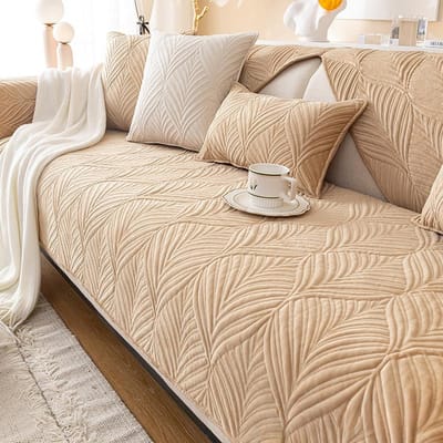 Winter pluche bankkussen Nordic eenvoudig bankkussen antislip hoes hoes rugleuning armleuning handdoek 70*70