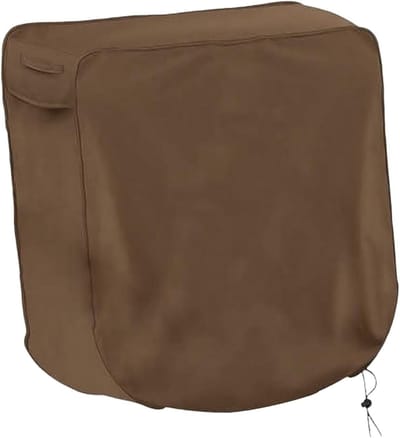 Slanghaspel Afdekking - Hose Reel Cover - Bescherming Buiten - Weerbestendig Ontwerp - 60 x 45 x 60 cm - Koffie