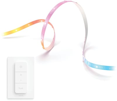 Philips Hue Essential Gradient LED strip 5 meter - Wit en Gekleurd Licht - Light Strip - Incl. Hue Dimmer Switch - Hue White and Color Ambiance