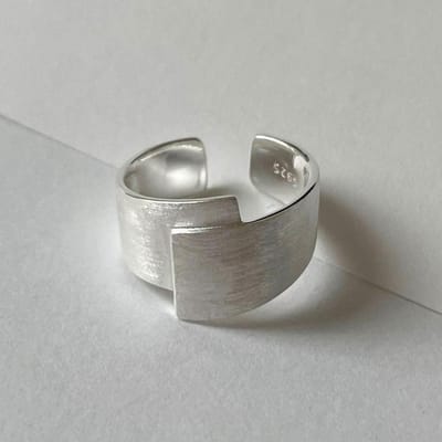 Anneaux en Cuivre Pour Femmes Hommes Couple Minimaliste Fait Main Simple Rétro Anneau Bijoux de Fête Cadeau Prévenir l'Allergie gray