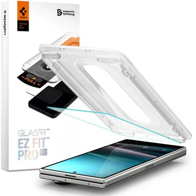 Spigen Screen Protector Geschikt voor Samsung Galaxy Z Fold 8 Ultra / Z Fold 7 - EZ Fit GLAS.tR - 9H Tempered Glass - Case Friendly - Gemakkelijke Installatie - 2-Pack