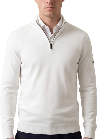 Born with Appetite race trui half zip wit