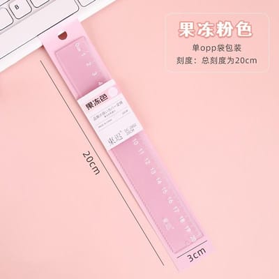 Creatieve Gelei-Gekleurde Liniaal, Een Stijlvol Meetinstrument van 7,87 inch voor Studenten, Perfect voor Studeren, Kantoorwerk en Tekenen
