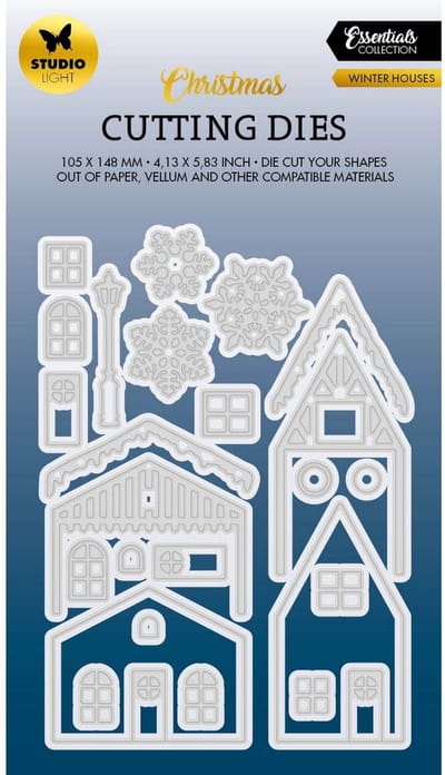 Cutting die winter houses - essentials nr. 567