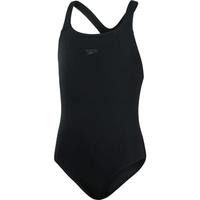 Speedo Endurance+ Medalist Meisjes Sportbadpak - Kleurvast Badpak Meisjes - Chloorbestendig Zwempak Meisjes - Sportbadpak Kids met Medalist-rug - Zwart - Maat 152