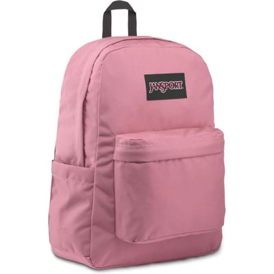 JanSport Superbreak Plus 26L Roze rugzak voor dames