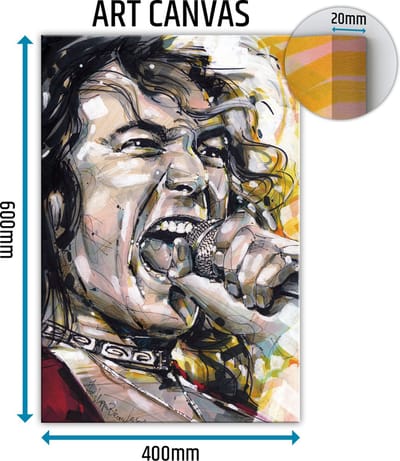 Robert Plant canvas schilderij 40x60 cm