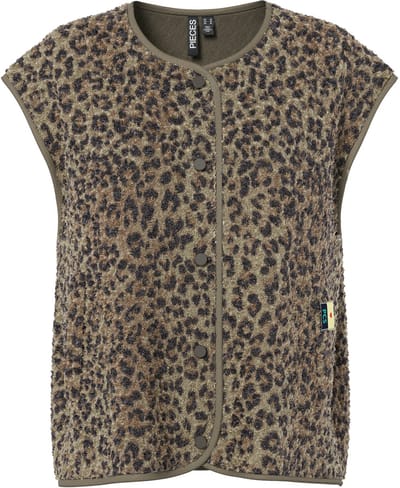 PIECES - PCKATTY TEDDY VEST NOOS BC - Dames - Gewatteerde jassen