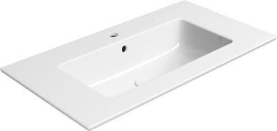 Ben Orrizon wastafel met 1 kraangat 82,6x46cm wit Xtra glaze