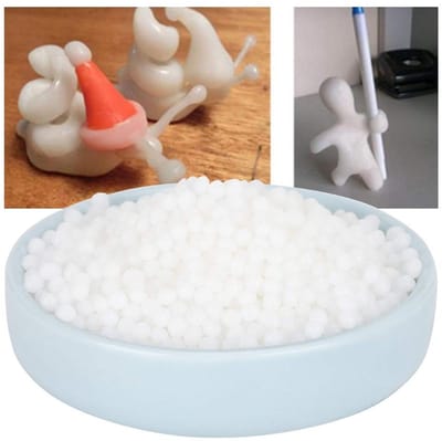 Allecto - Vormbare polymorfe pellets - Creatieve ambachten - Wit - Thermoplastische kralen - Ideaal voor doe-het-zelf projecten - Geschikt voor tie...