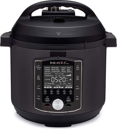Instant Pot Pro 7,6L Multicooker - 10-in-1 Snelkookpan - Slowcooker - Sous-vide - Rijstkoker - Stomer - Premium RVS Binnenpan - Voor Gezinnen & Meal Prep