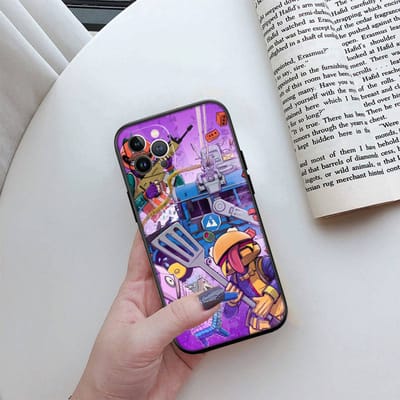 ED20 F-Fortnites telefoonhoesje voor iPhone 6 6s 7 8 11 12 13 14 15 XS Pro Max XR X SE Samsung S20 S21 S22 S23 S24 FE Ultra Plus Lite S21S A55 iPhone SE 2020 iriskleur