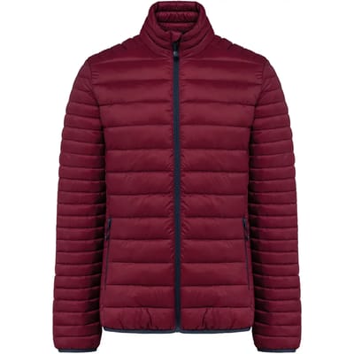 Kariban Men's lightweight padded jacket K6120 - Wine - 4XL