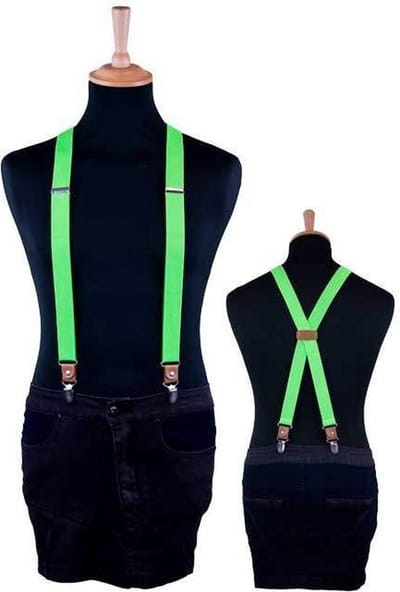 Bretels luxe neon groen