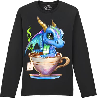 Draak Hot Tea Dragon The Coloured House Longsleeve T-shirt XXL
