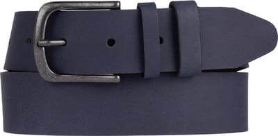 Petrol Industries Riem Heren - Broekriem - Verstelbaar - Leer - Blauw - 105 cm - XXL