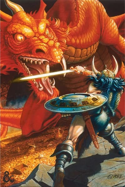 Dungeons and Dragons Red Dragon Battle Poster 61x91.5cm