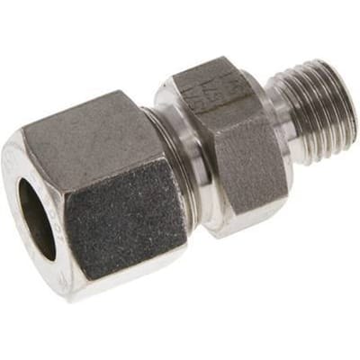 M14x1.5 Buitendraad x 12S RVS Rechte Snijring Koppeling 630 Bar DIN 2353 - FL2S-MC-ST-M14-12-S
