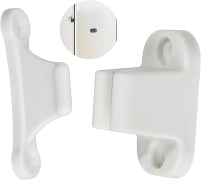 Witte caravandeursluiting, gatenafstand van 35 mm en 48 mm, deurhouder voor serviceklep en opbergdeur, caravandeursluiting, accessoires